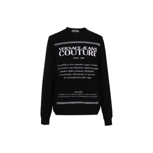 VERSACE JEANS COUTURE Sweaters Men Black