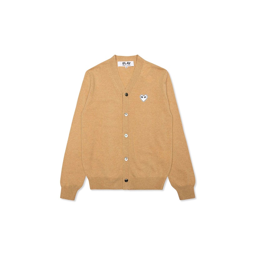 Commes des discount Garcons Beige Play Cardigan