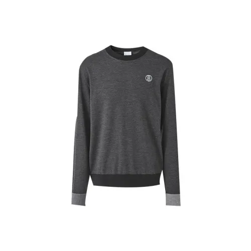 Burberry Sweaters Men Gray