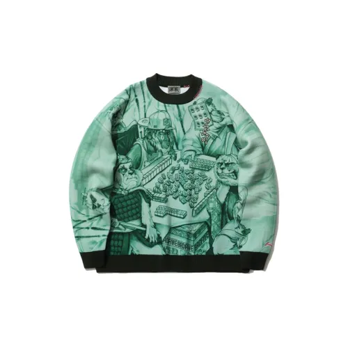 LINING Sweaters Men Turquoise Aqua Green