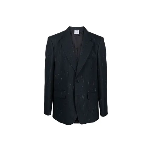 Vetements Business Suits Men Black