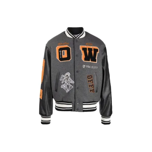 OFF-WHITE FW21 Baseball Jerseys Men Gray