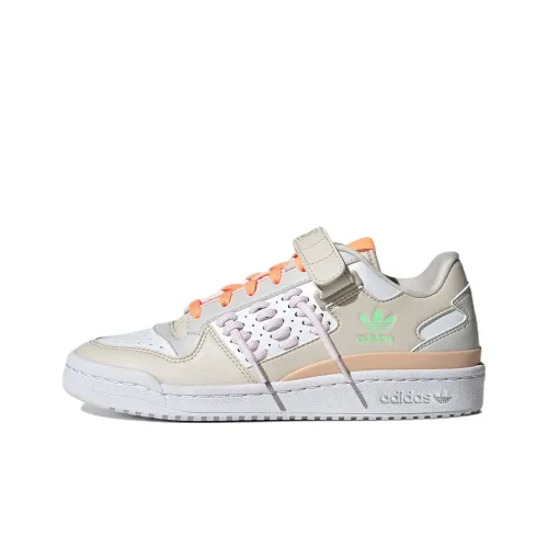 Adidas Forum Lace Low White Orange Pink Women's