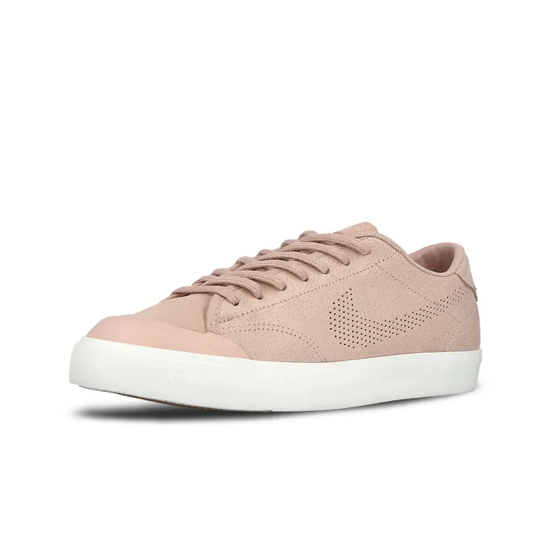 Nike All Court 2 Premium Anti-Slip And Wear-Resistant Lightweight Low-Top Skateboard Shoes Women's Pink White-2