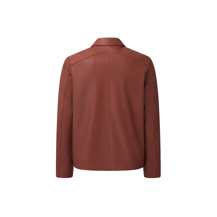 RARE Leather Jackets Men Red-1