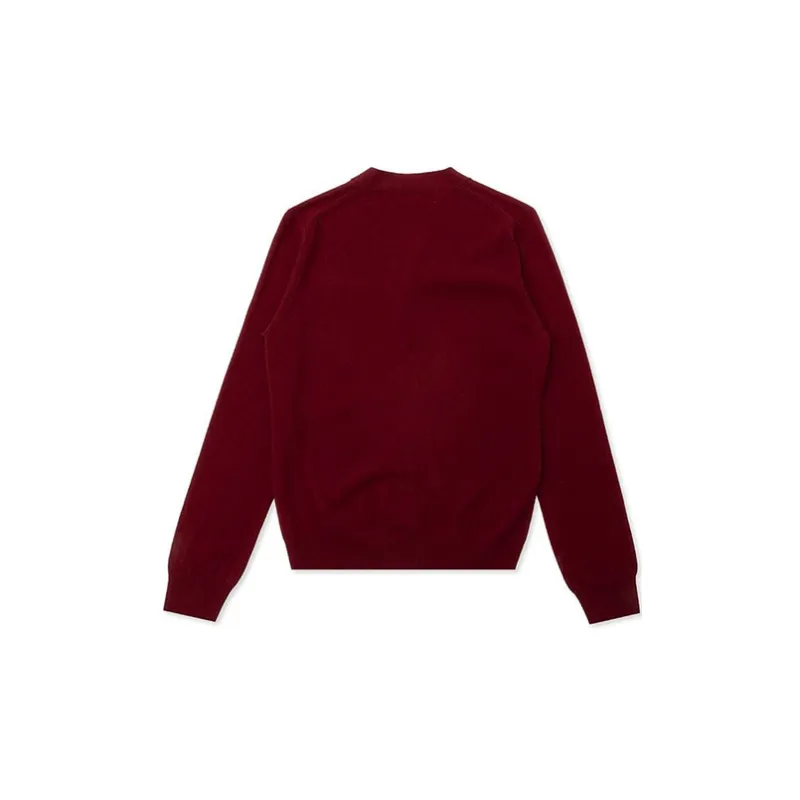 Comme Des Garcons Play Red Heart Knit Cardigan Sweater-1