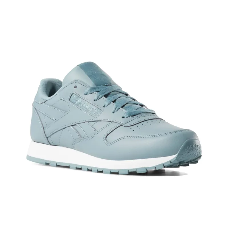 Reebok Classic Leather Durable Breathable Low-Top Running Shoes Women's Blue-2
