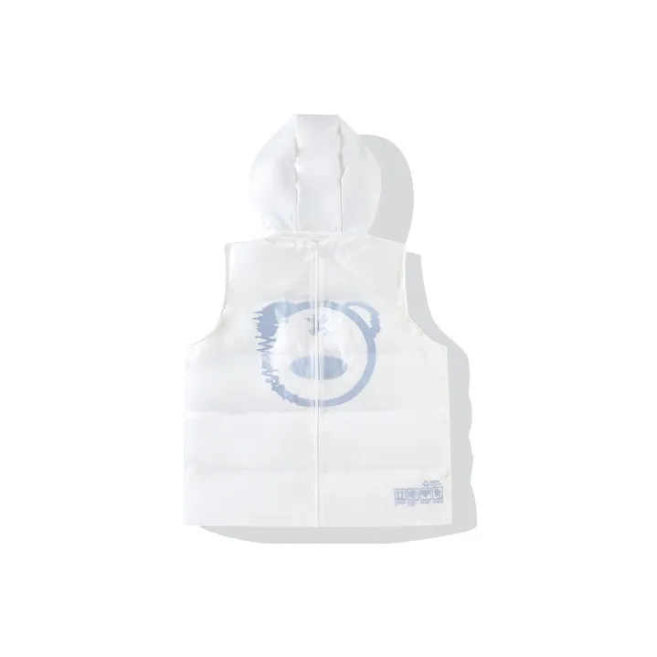 LAMLICKA Vests Unisex White-1