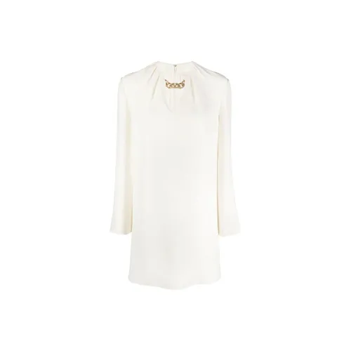 Valentino Long-Sleeved Dresses Women's White