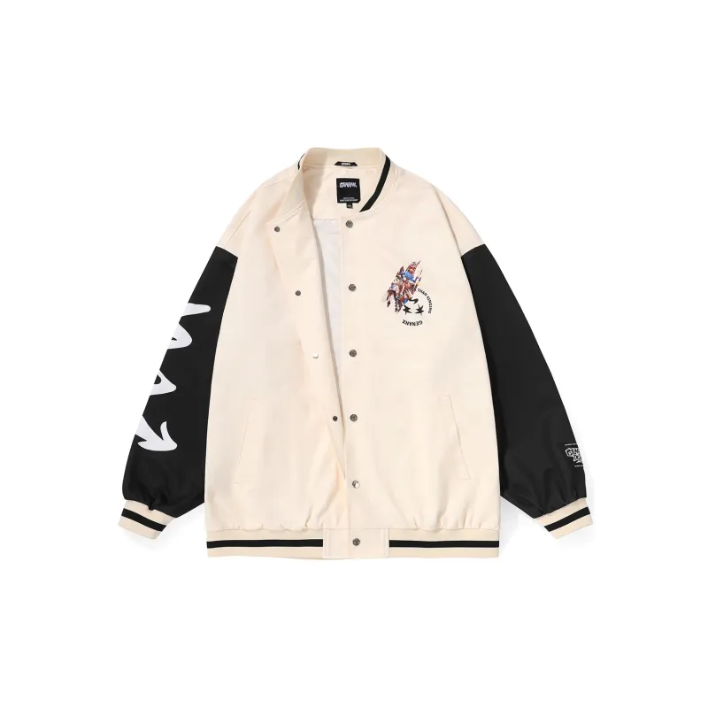 GENANX x 'DAHUAXIYOU'SHOUYOU Baseball Jacket Unisex-1