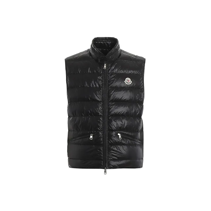 Moncler Gui Logo patch Puffer Gilet-2