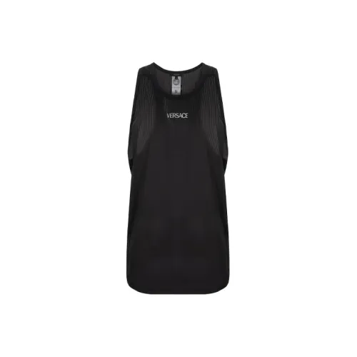 VERSACE Tank Tops Men Black