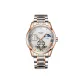 302 Rose Gold White Dial Steel Band