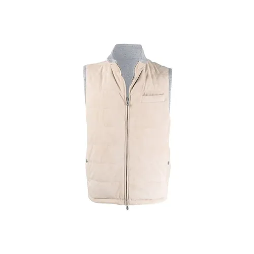 Brunello Cucinelli Vests Men Light Brown