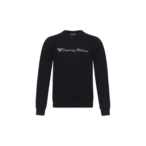 EMPORIO ARMANI Sweaters Men Navy Blue