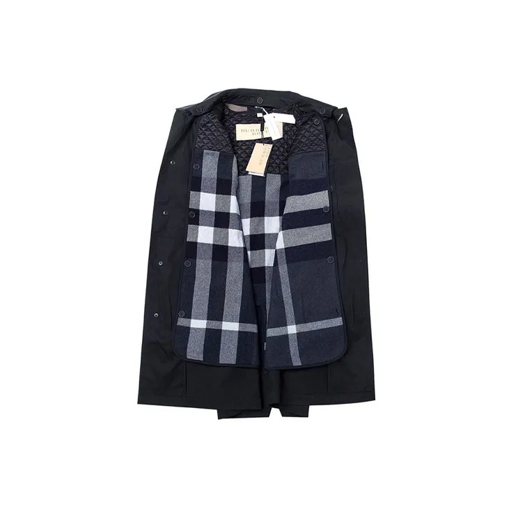 Burberry Trench Coat Men's Dark Blue-1
