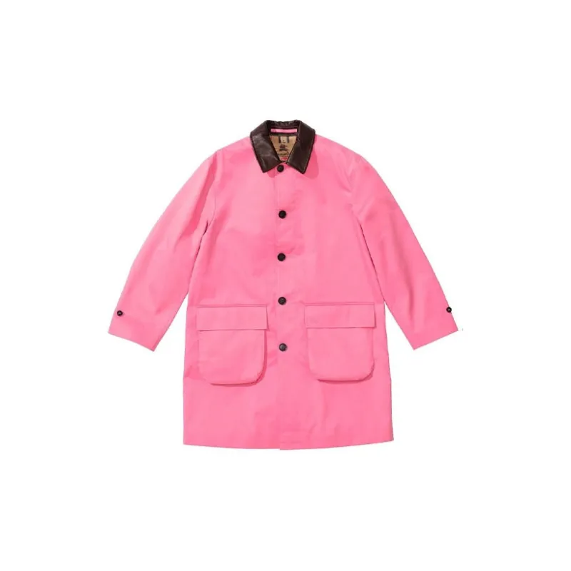 Supreme X Burberry Leather Collar Trench-4