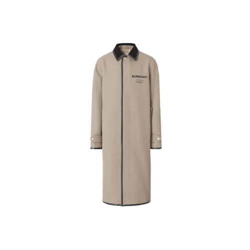 Burberry Trench Coats Men Green Gray