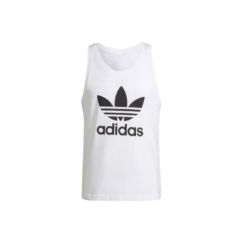 Adidas Originals Trefoil Tank Tops Men White