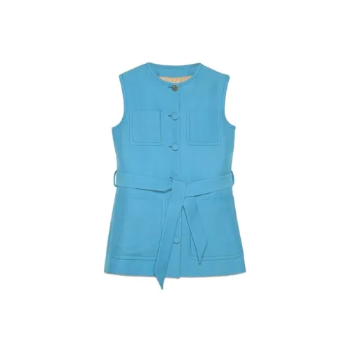 GUCCI Vests Women's Light Blue