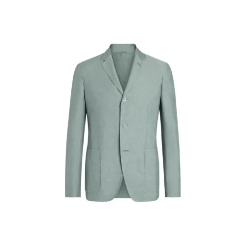 Ermenegildo Zegna Business Suits Men Pink/Green