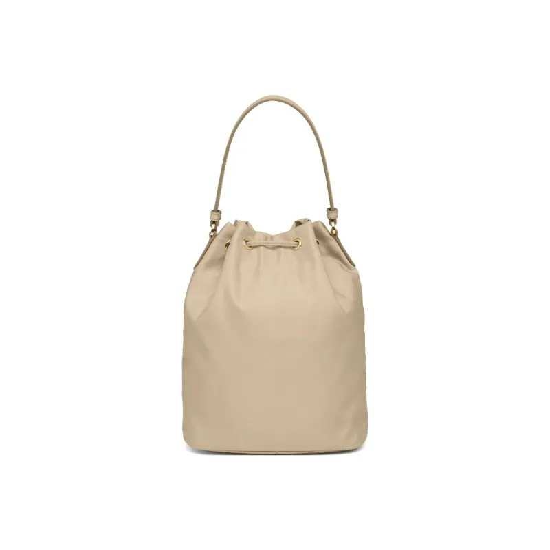 PRADA Nylon Bucket Bags One Shoulder Handbags Regular Women's Beige-1