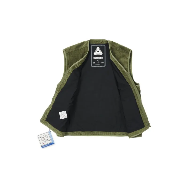 PALACE Vests Unisex Army Green-2