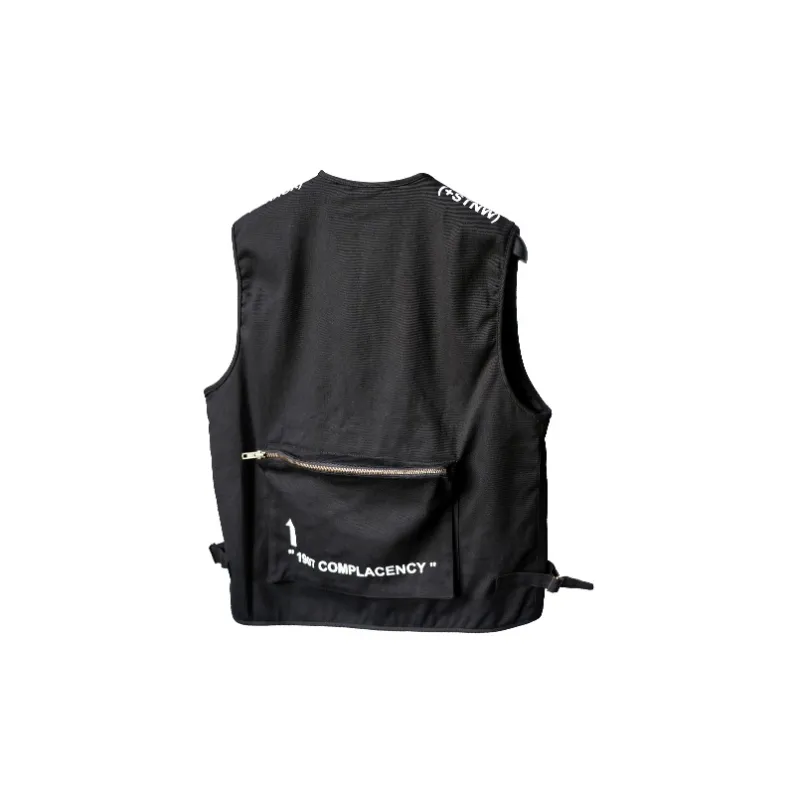 STNW Loose Fit Vest Unisex Black-1