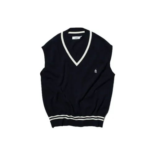 Nautica White Sail SS22 Vests Unisex Navy Blue