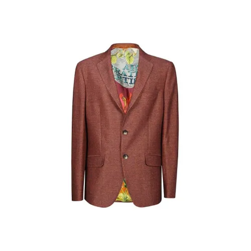 ETRO Business Suits Men Burgundy