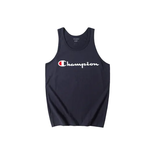 Champion Tank Tops Unisex Navy Blue