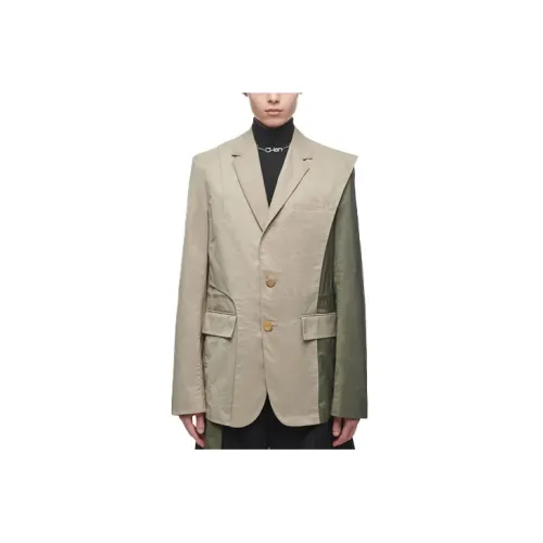 Feng Chen Wang Business Suits Men Khaki