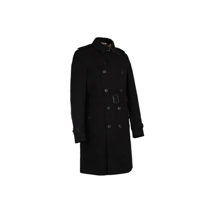 Burberry Trench Coat Men's Black-2