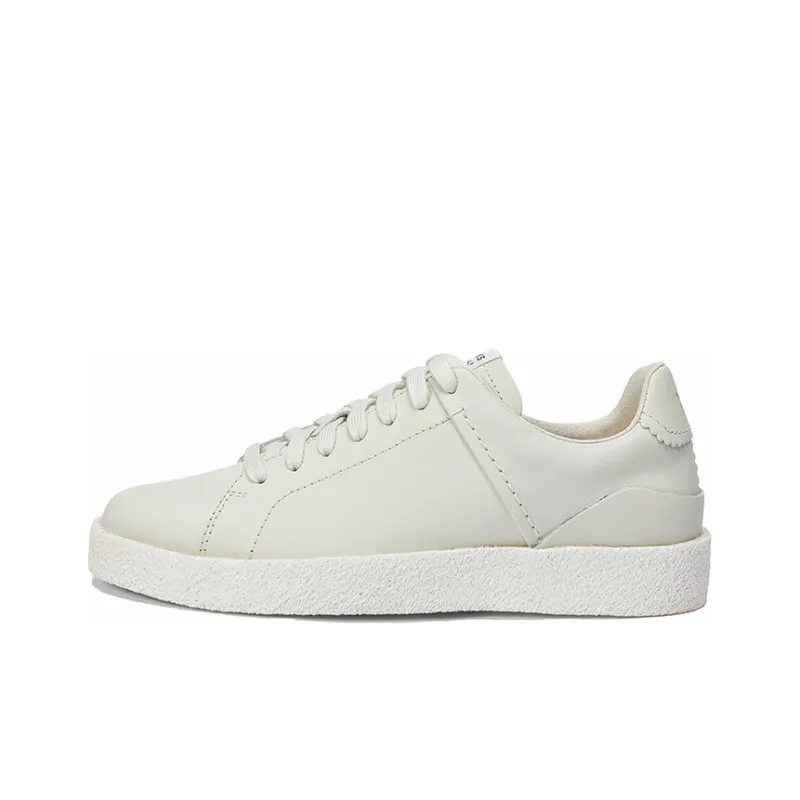 Clarks Skateboard Shoes Women's Low-Top White-0