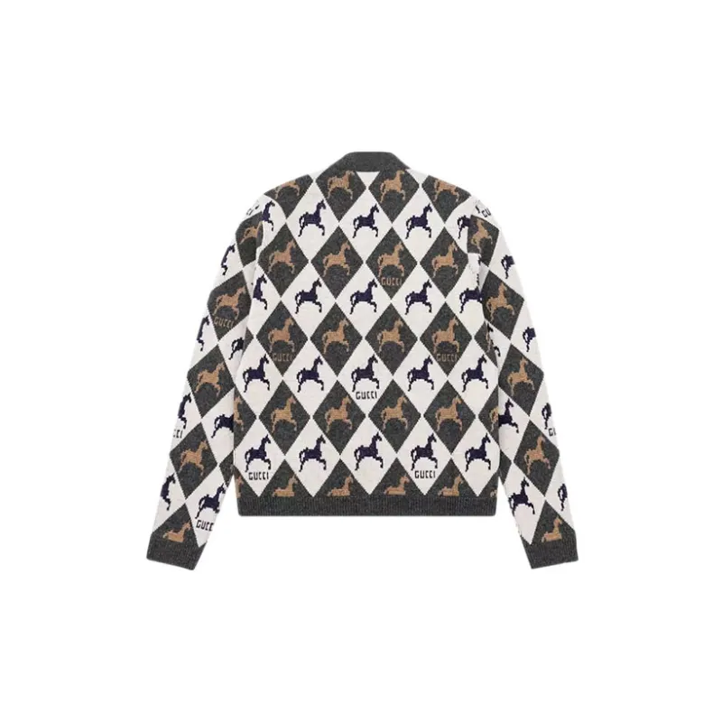 GUCCI FW19 Knitwear Men's Black Gray Color-1