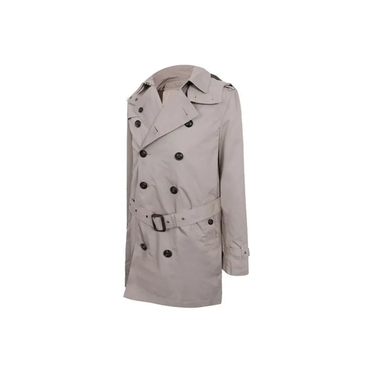 Burberry Trench Coat Men's Gray-2