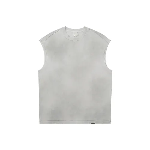 CHINISM Tank Tops Unisex Moon Gray