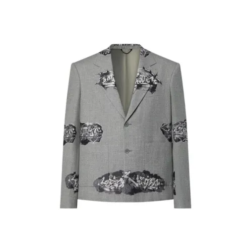 LOUIS VUITTON New Quarterly Products Of LV Business Suits Men Gray