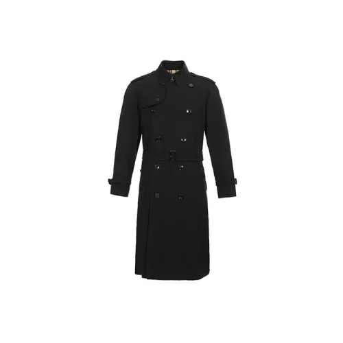 Burberry Trench Coats Men Black