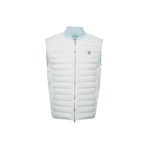 STONE ISLAND Vests Men Sky Blue