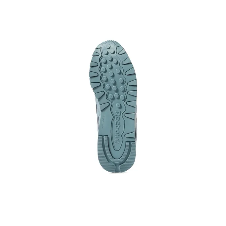 Reebok Classic Leather Durable Breathable Low-Top Running Shoes Women's Blue-4