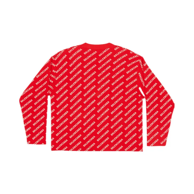 Balenciaga SS22 Loose Fit Knitwear Men's Red-1
