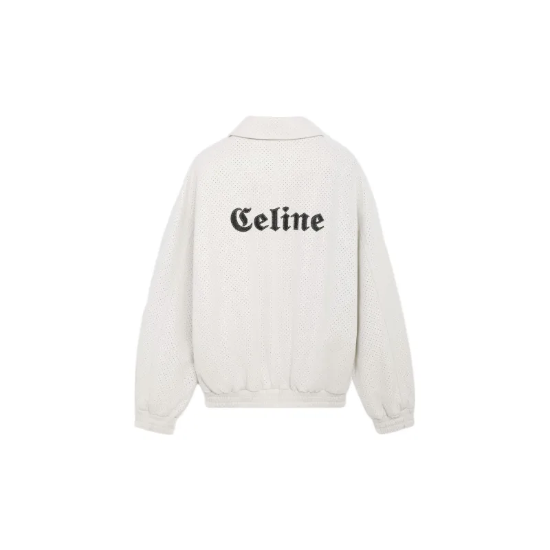 CELINE Leather Jackets Men White-1