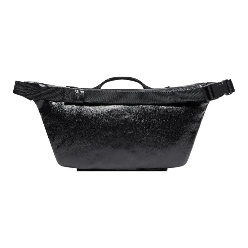 Balenciaga Army Sheepskin Fanny Pack Large Size Men's Black-2