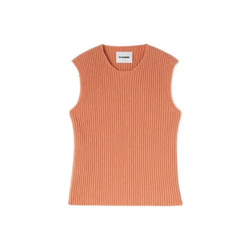 JIL SANDER Vests Men Orange