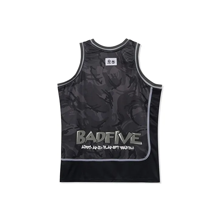 LiNing Tank Tops Men's Black Camouflage-1