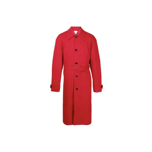 Bottega Veneta Trench Coats Men Red