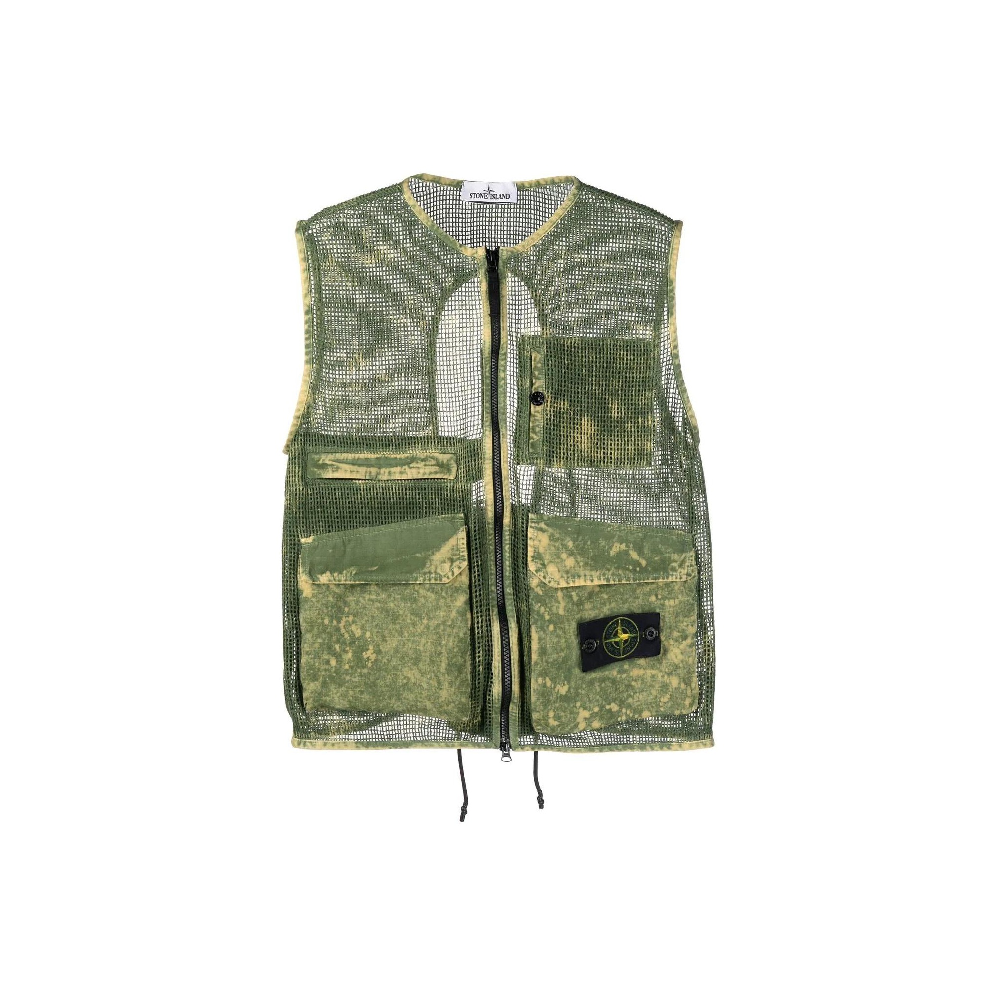 STONE ISLAND Vests Men Green POIZON