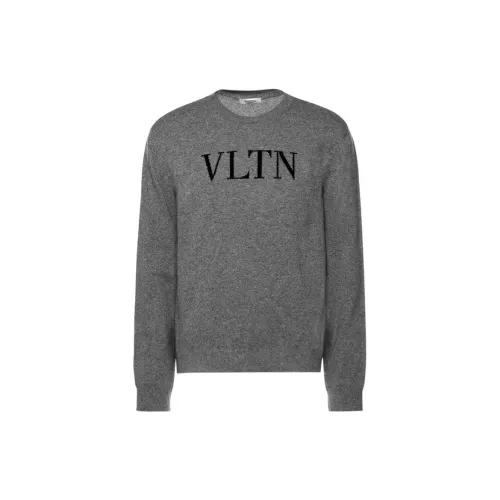 Valentino Cashmere Sweaters Men Gray