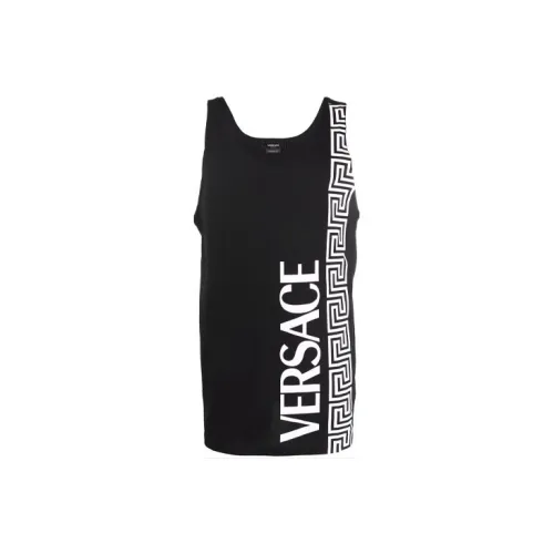 VERSACE Tank Tops Men Black